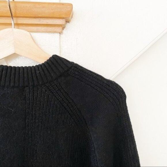 TOPSHOP black ribbed crew neck sweater sz 12 NWT - Picture 7 of 7